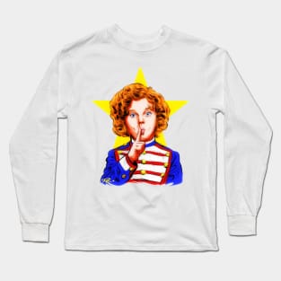 Shirley Temple - An illustration by Paul Cemmick Long Sleeve T-Shirt